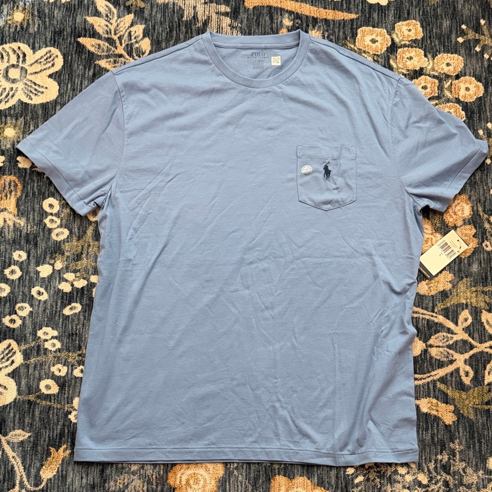 Polo by Ralph Lauren Men's Light Blue Tee
